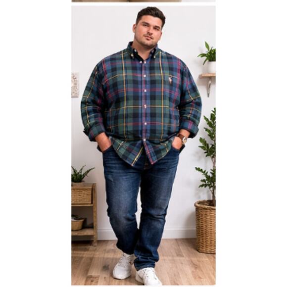 Polo by Ralph Lauren Other - Polo Ralph Lauren Plaid Button Down Shirt 2XB Big Tall Classic Fit